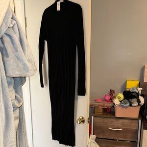 Old Navy Elegant Black Long Sleeve Dress